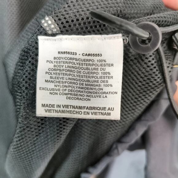 Vtg Y2K Nike Full Zip Track Jacket Mens XL Athletic Dept Black Reflective Stripe - Picture 8 of 10